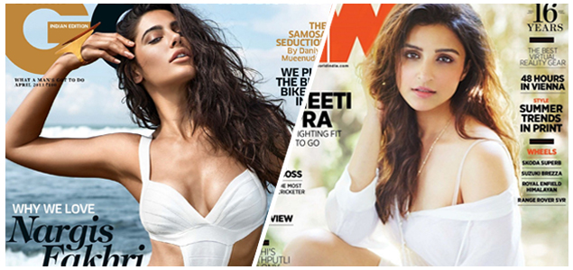 Hotness redefined through Nargis Fakhri & Parineeti Chopra magazine covers  | nowrunning
